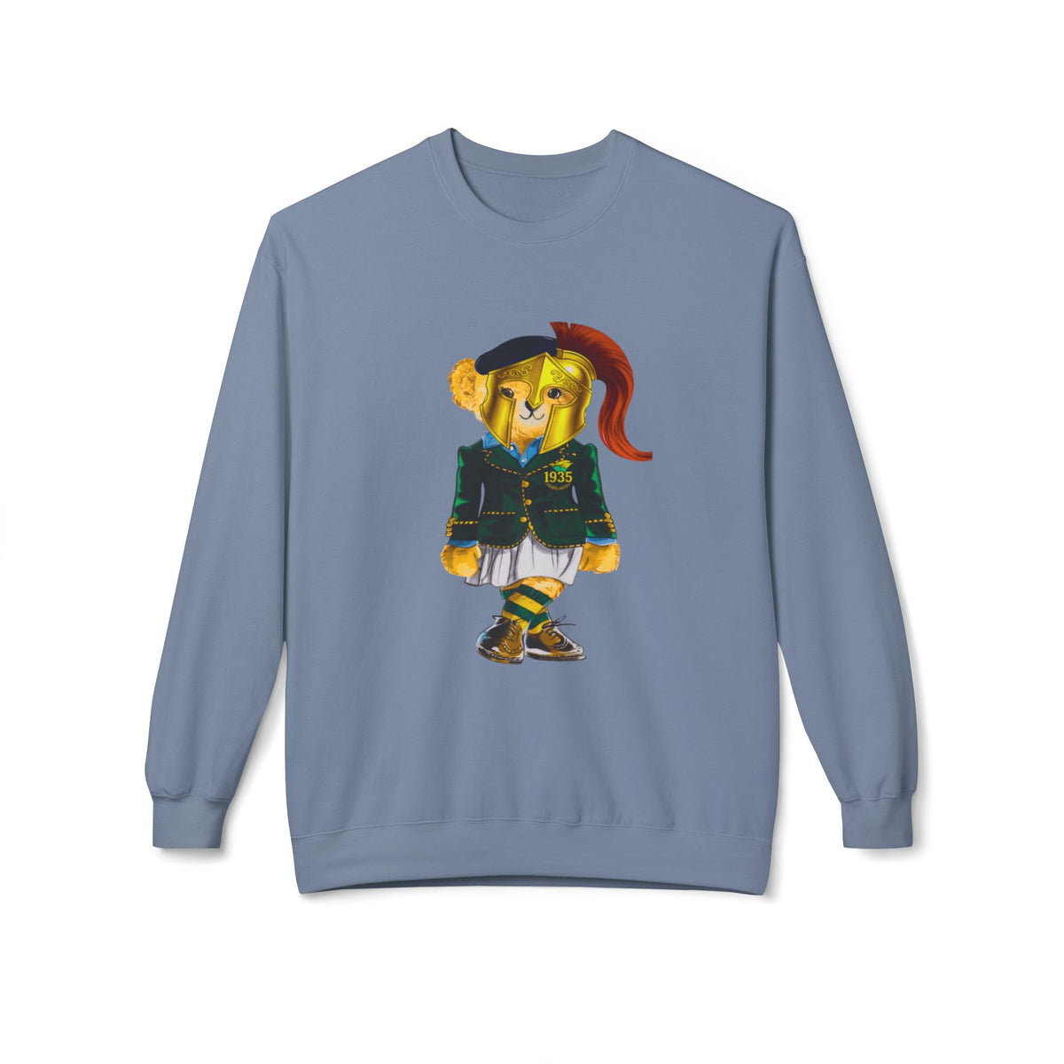 Norfolk State Lady Bear in Golden Helmet Sweatshirt | HBCU Polo Bear