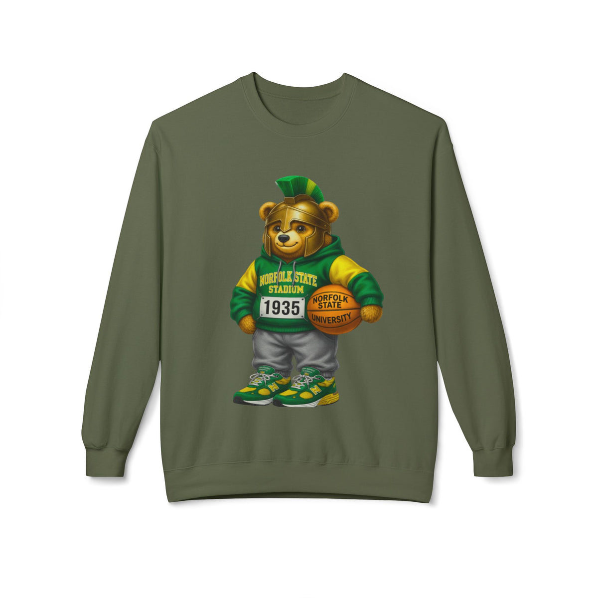 Norfolk State Trojan Bear HBCU Polo Bear sweatshirt