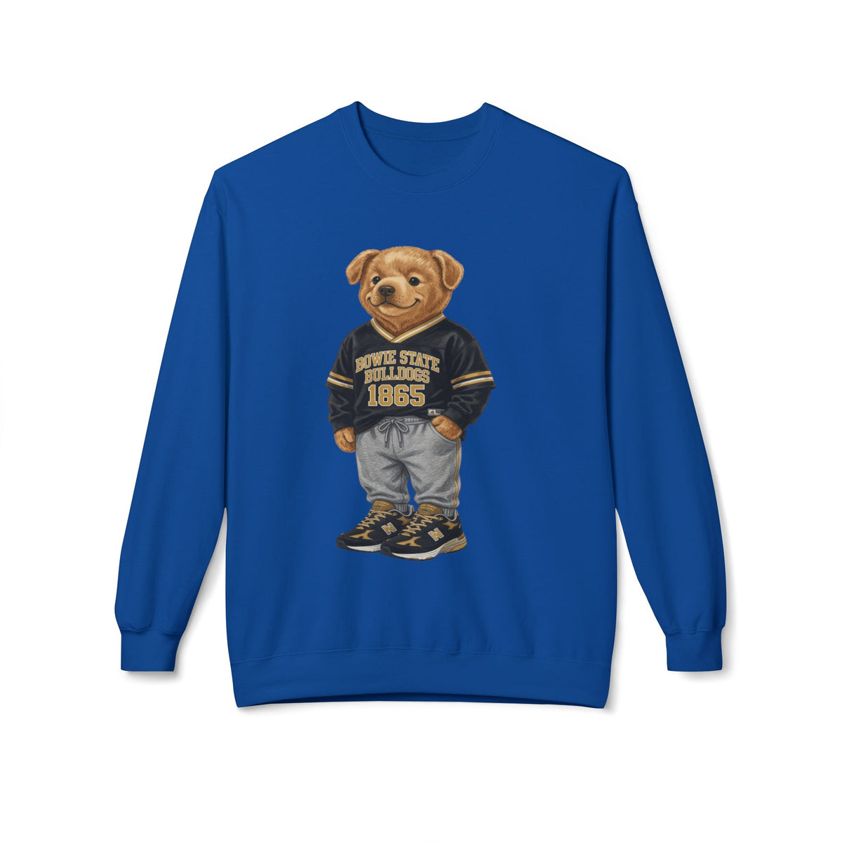 Bowie State Bulldogs Mascot Character- HBCU Polo Bear sweatshirt