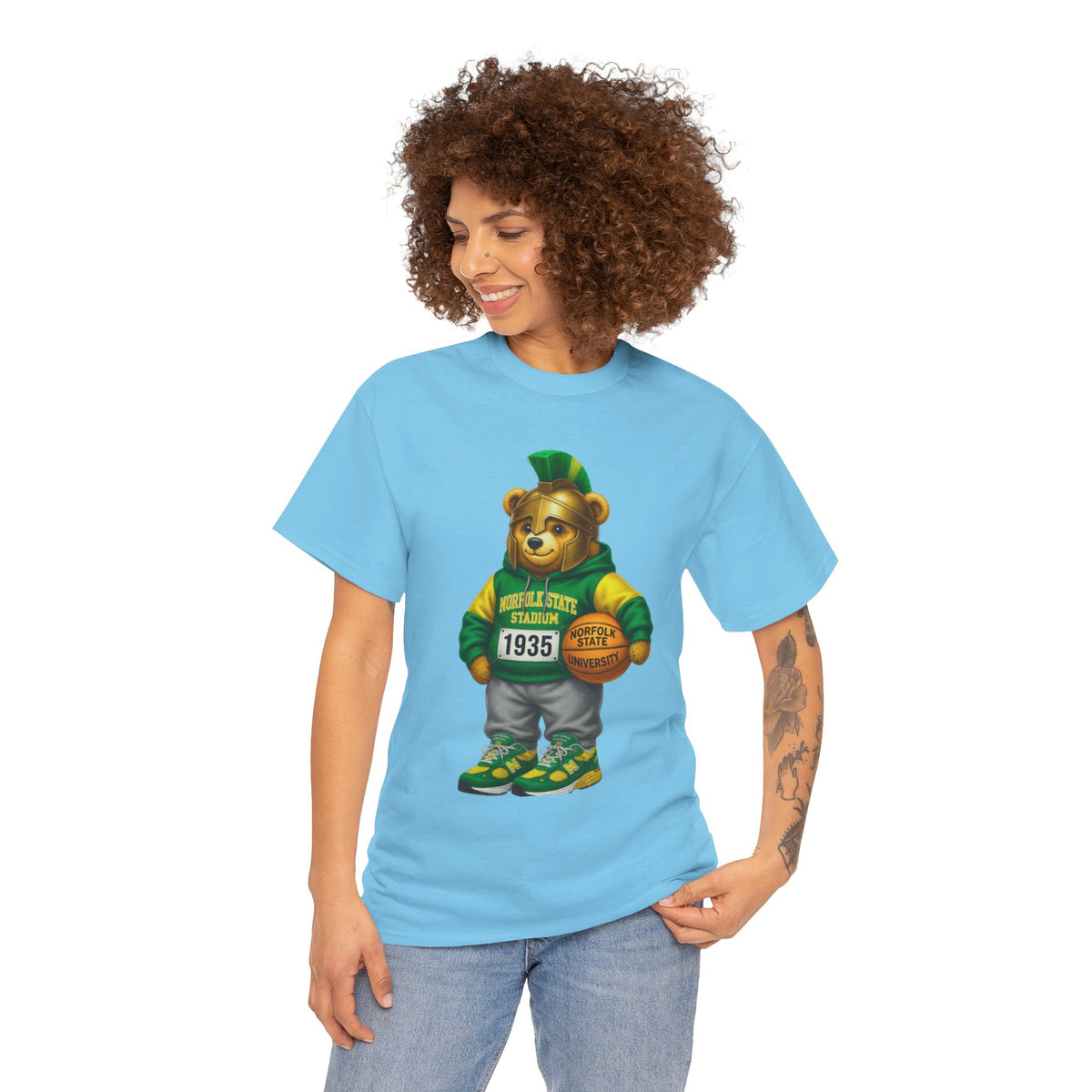 Norfolk State Spartan Bear - HBCU Tee Shirt