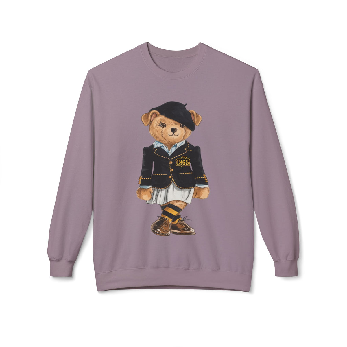 Bowie State Lady Teddy Bear Mascot- HBCU Polo Bear sweatshirt