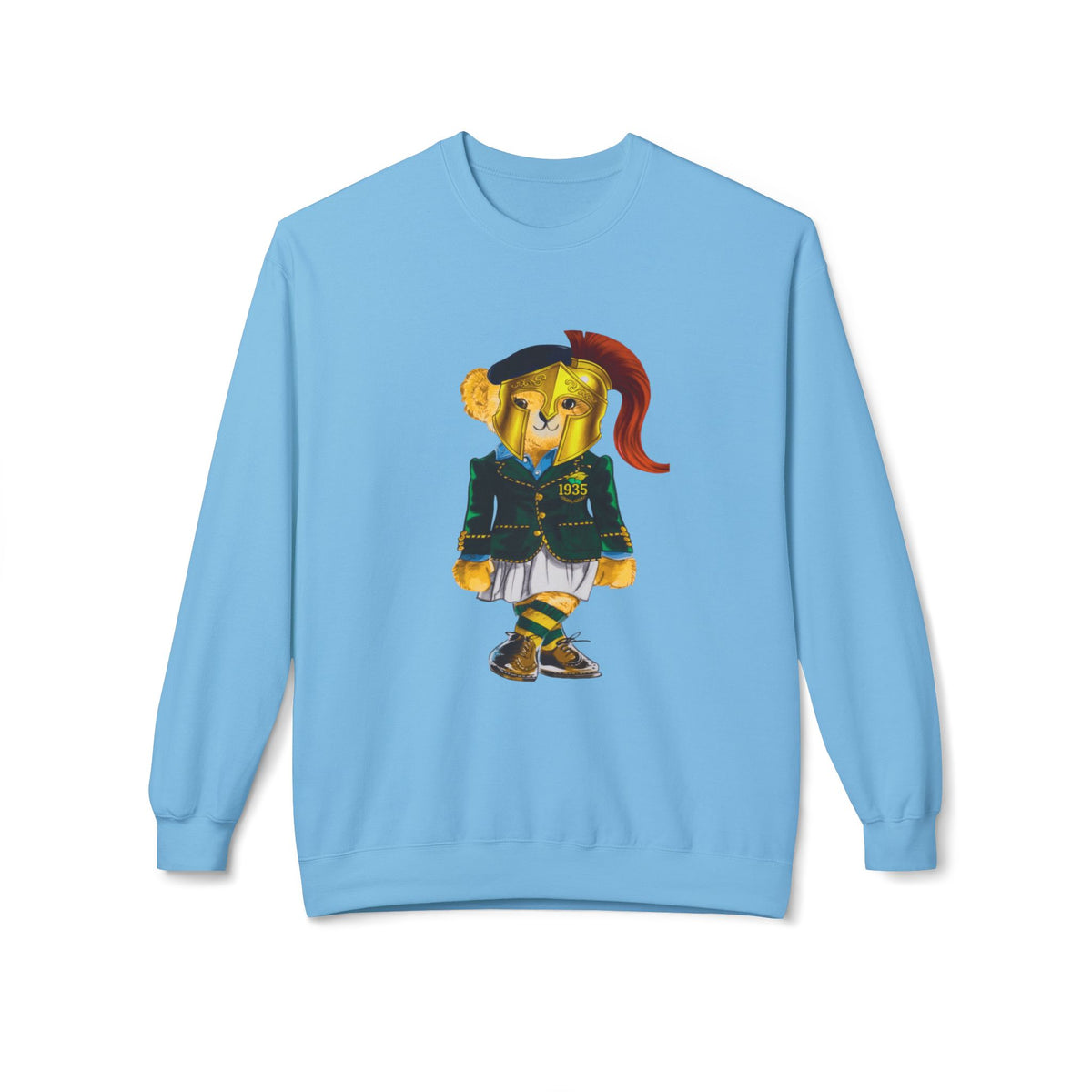 Norfolk State Lady Bear in Golden Helmet Sweatshirt | HBCU Polo Bear