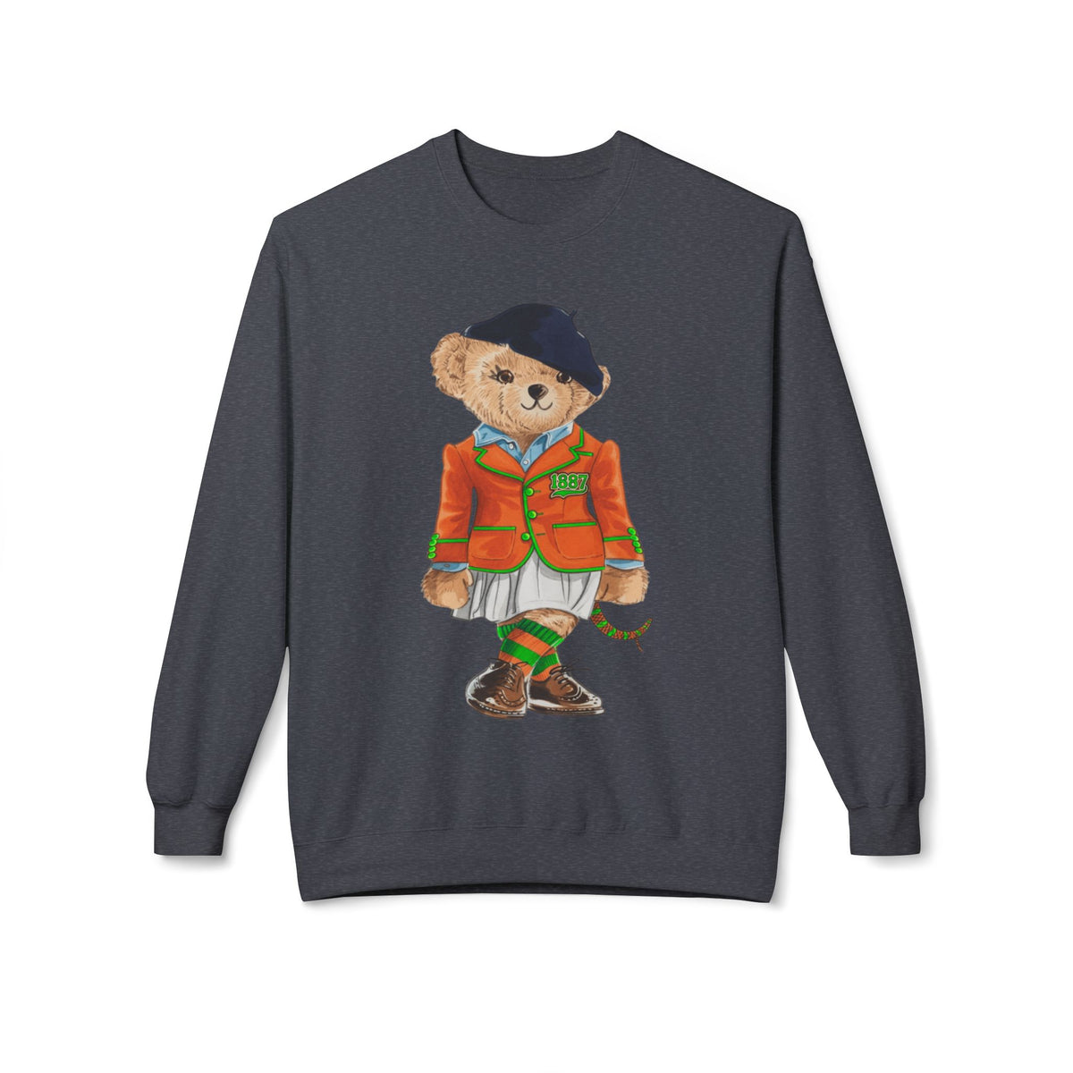 FAMU Polo Bear Sweatshirt | HBCU Teddy Bear Crewneck