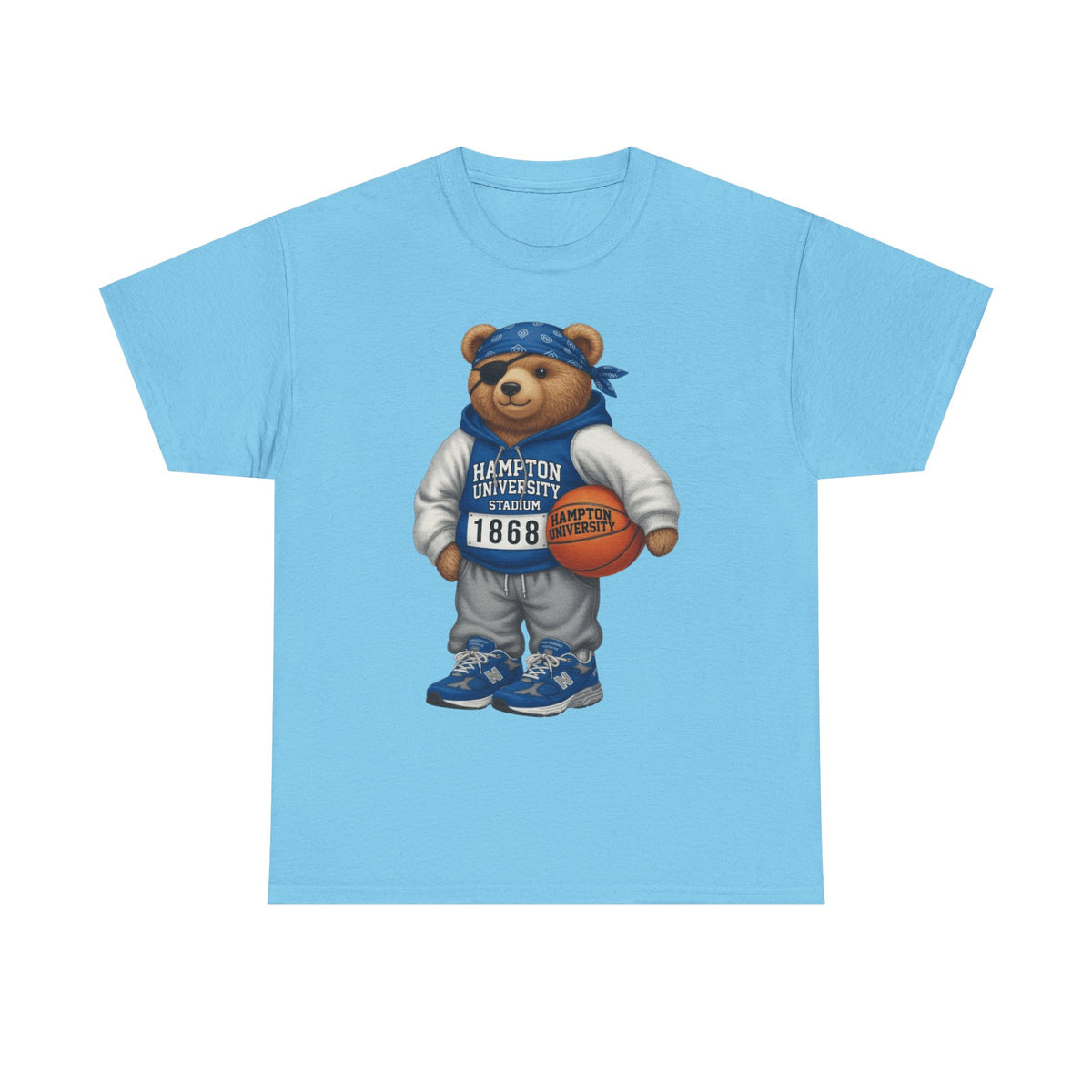 Hampton University  Bear Basketball T-Shirt - '1868' Vintage Campus Spirit Tee
