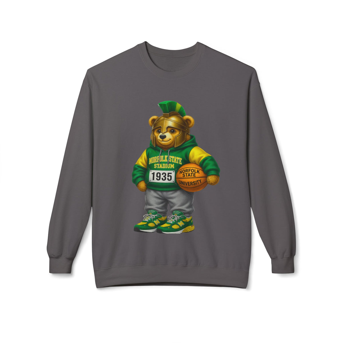 Norfolk State Trojan Bear HBCU Polo Bear sweatshirt