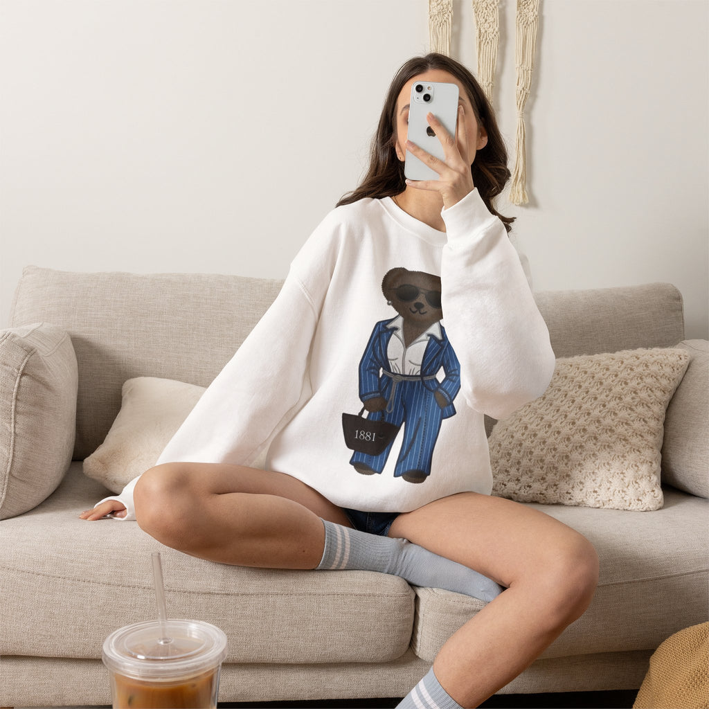 Spelman College Polo Bear  sweatshirt | Vintage Prep Teddy Bear