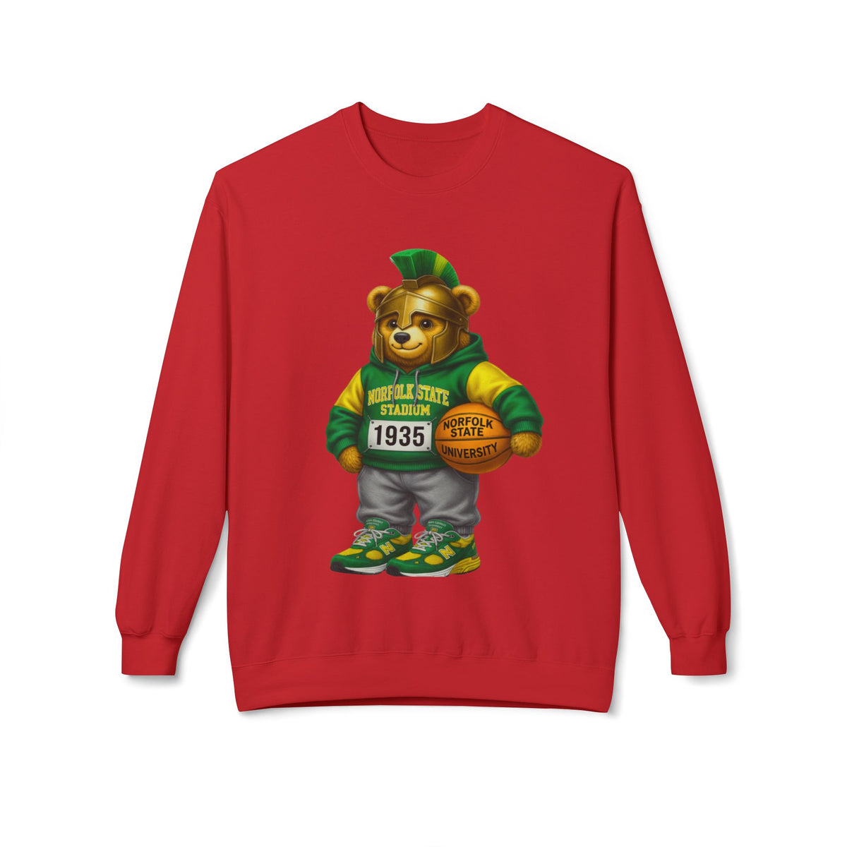 Norfolk State Trojan Bear HBCU Polo Bear sweatshirt