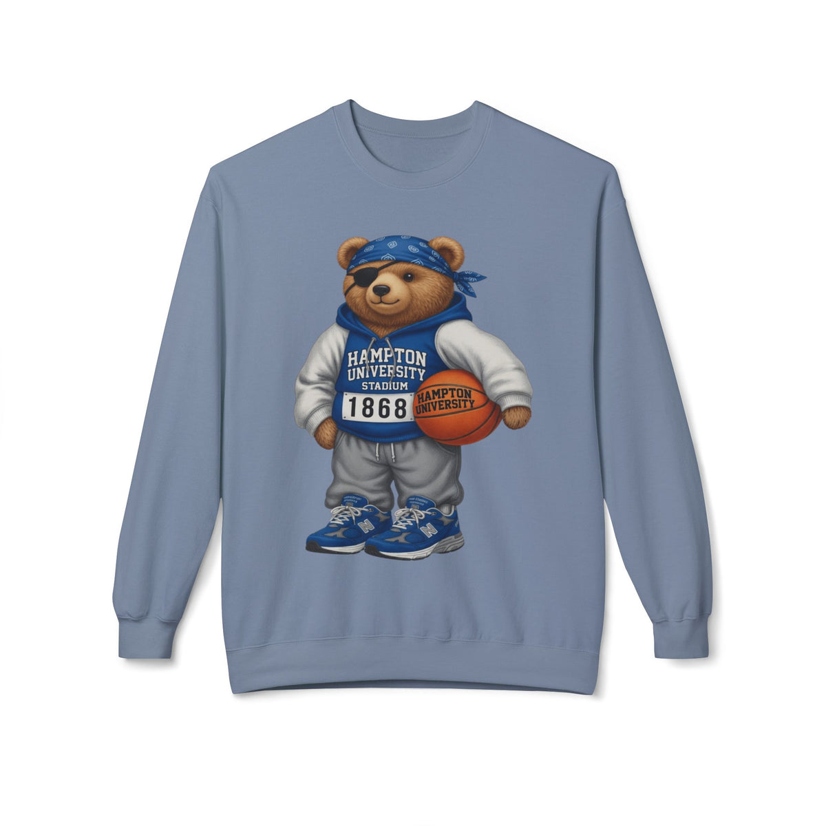 Hampton University Stadium Bear Mascot- HBCU Polo Bear sweatshirt
