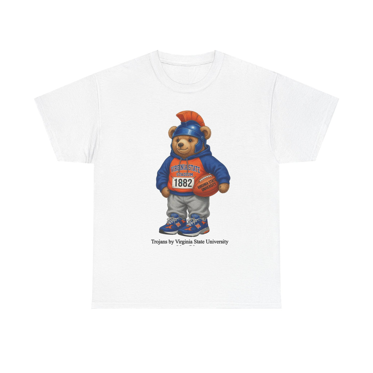 Virgina State Trojan Bear 2nd edition- HBCU Tee Shirt