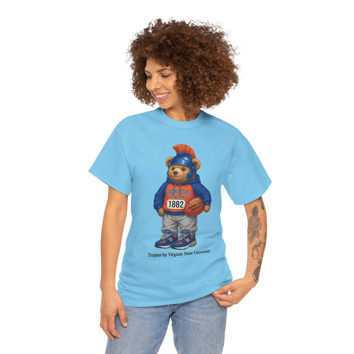 Virgina State Trojan Bear 2nd edition- HBCU Tee Shirt