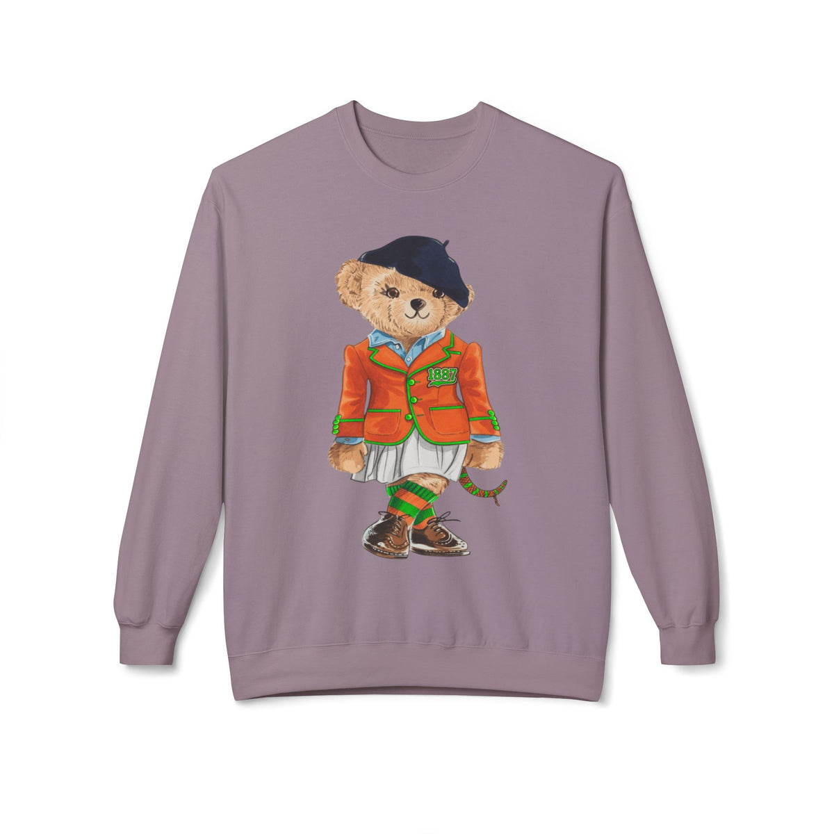 FAMU Polo Bear Sweatshirt | HBCU Teddy Bear Crewneck