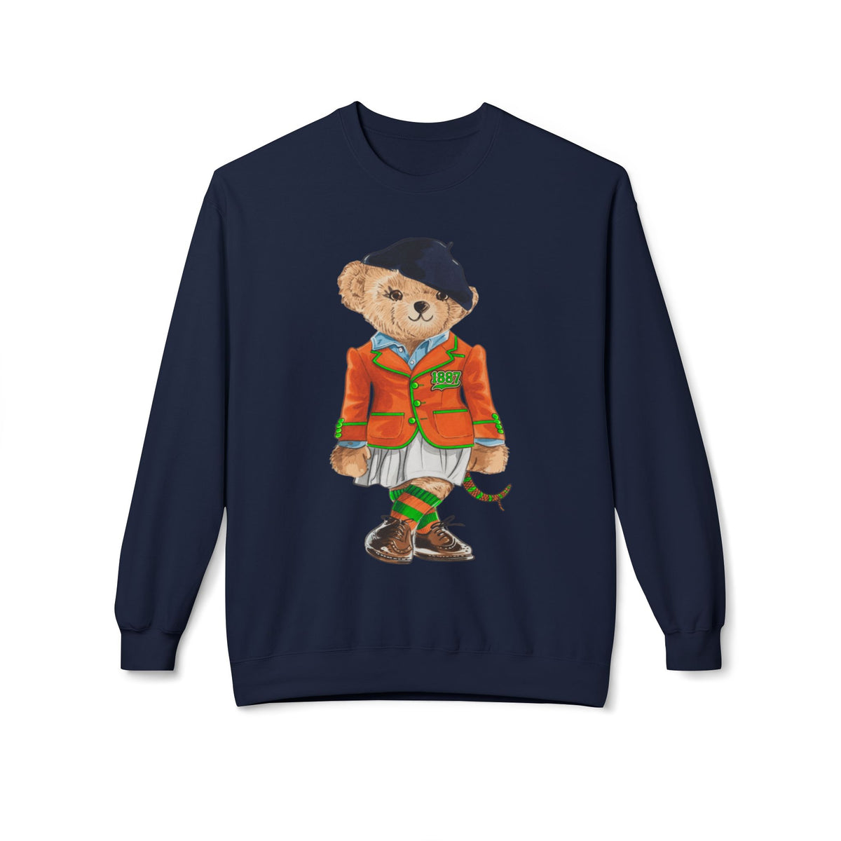 FAMU Polo Bear Sweatshirt | HBCU Teddy Bear Crewneck