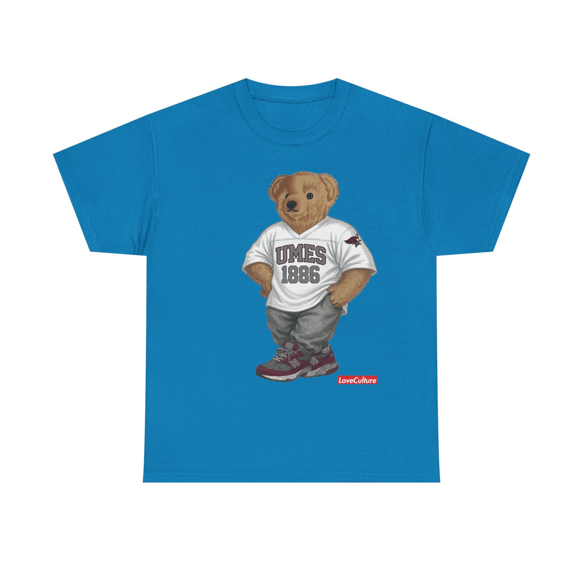 UMES Bear Mascot Tee | Teddy Bear Graphic T-Shirt, UMES 1886 Sweatshirt Style, Maryland Eastern Shore