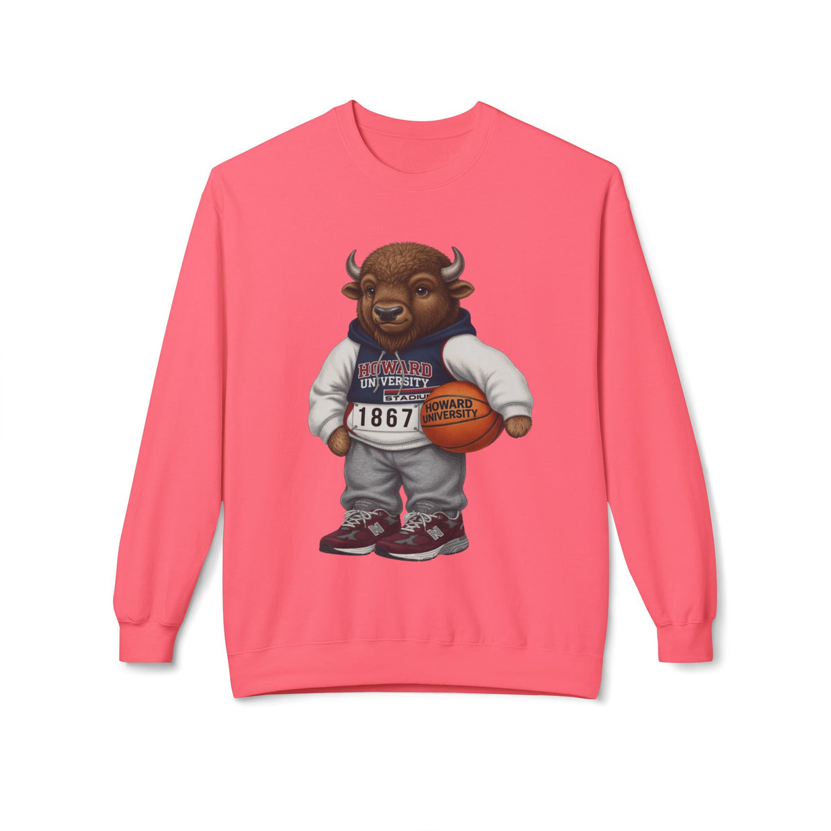 Bison Mascot- HBCU Polo Bear sweatshirt