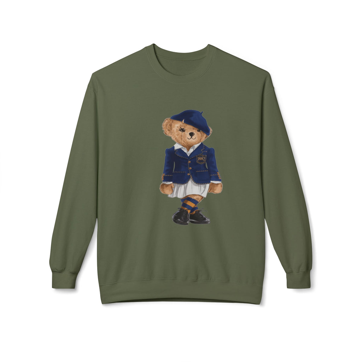 VSU Polo Bear Sweatshirt | Virginia State University Trojans Teddy | Vintage Prep HBCU Bear |