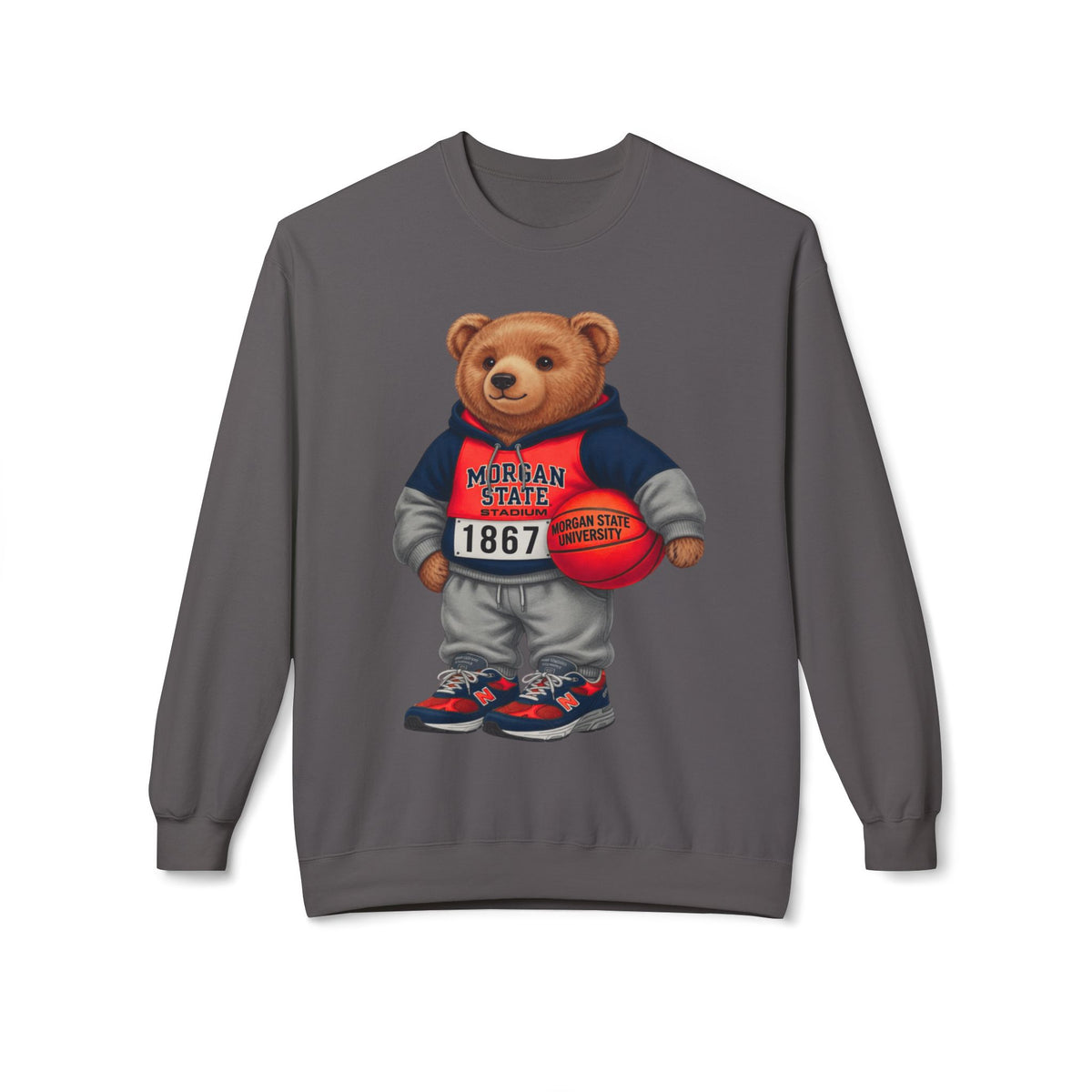Morgan State Bear Mascot- HBCU Polo Bear sweatshirt