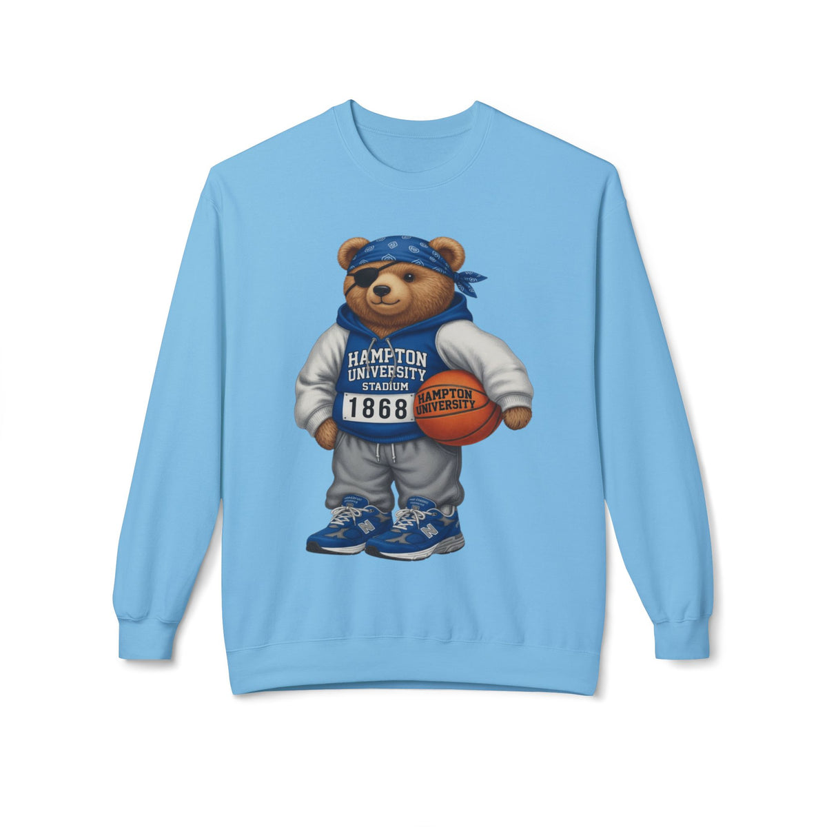 Hampton University Stadium Bear Mascot- HBCU Polo Bear sweatshirt