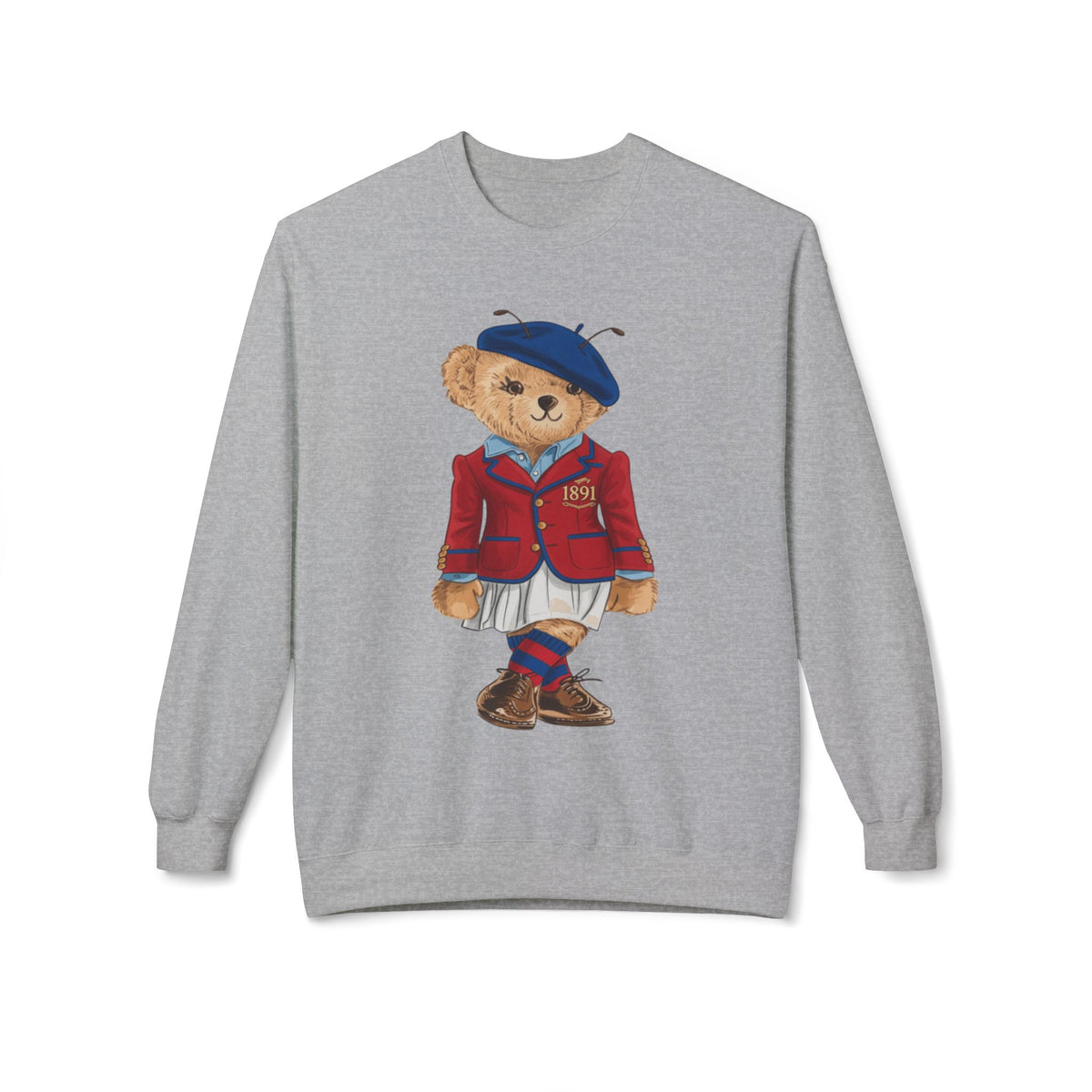 Vintage Teddy Bear in 1891 Sporting Attire- HBCU Polo Bear sweatshirt