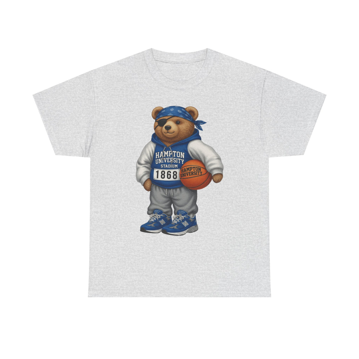 Hampton University  Bear Basketball T-Shirt - '1868' Vintage Campus Spirit Tee