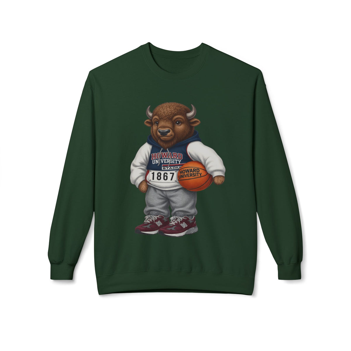 Bison Mascot- HBCU Polo Bear sweatshirt