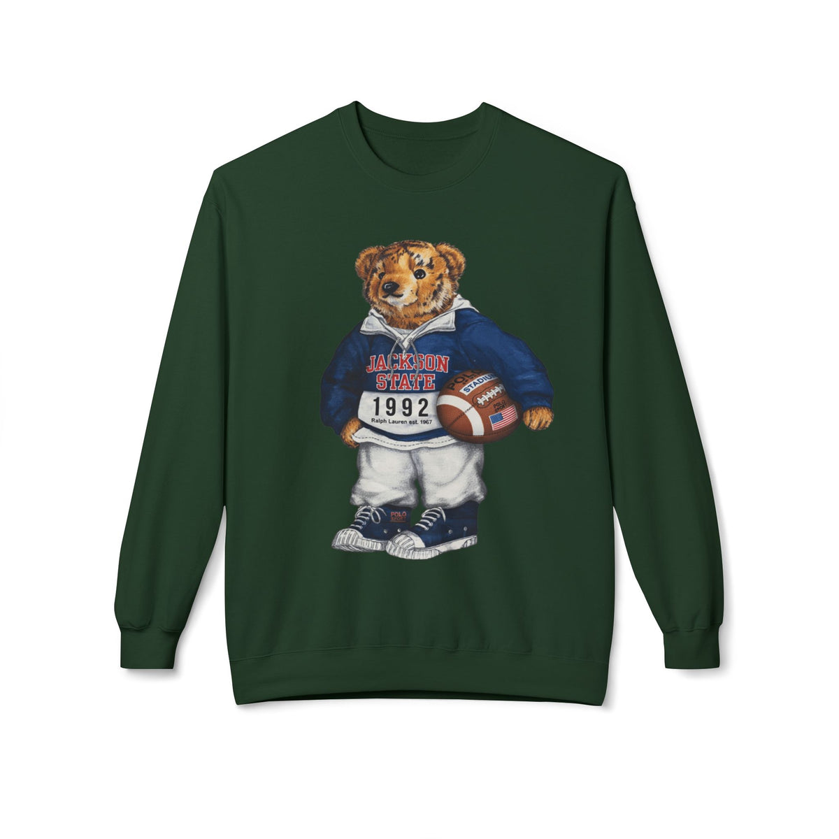 Jackson State Bear Mascot- HBCU Polo Bear sweatshirt