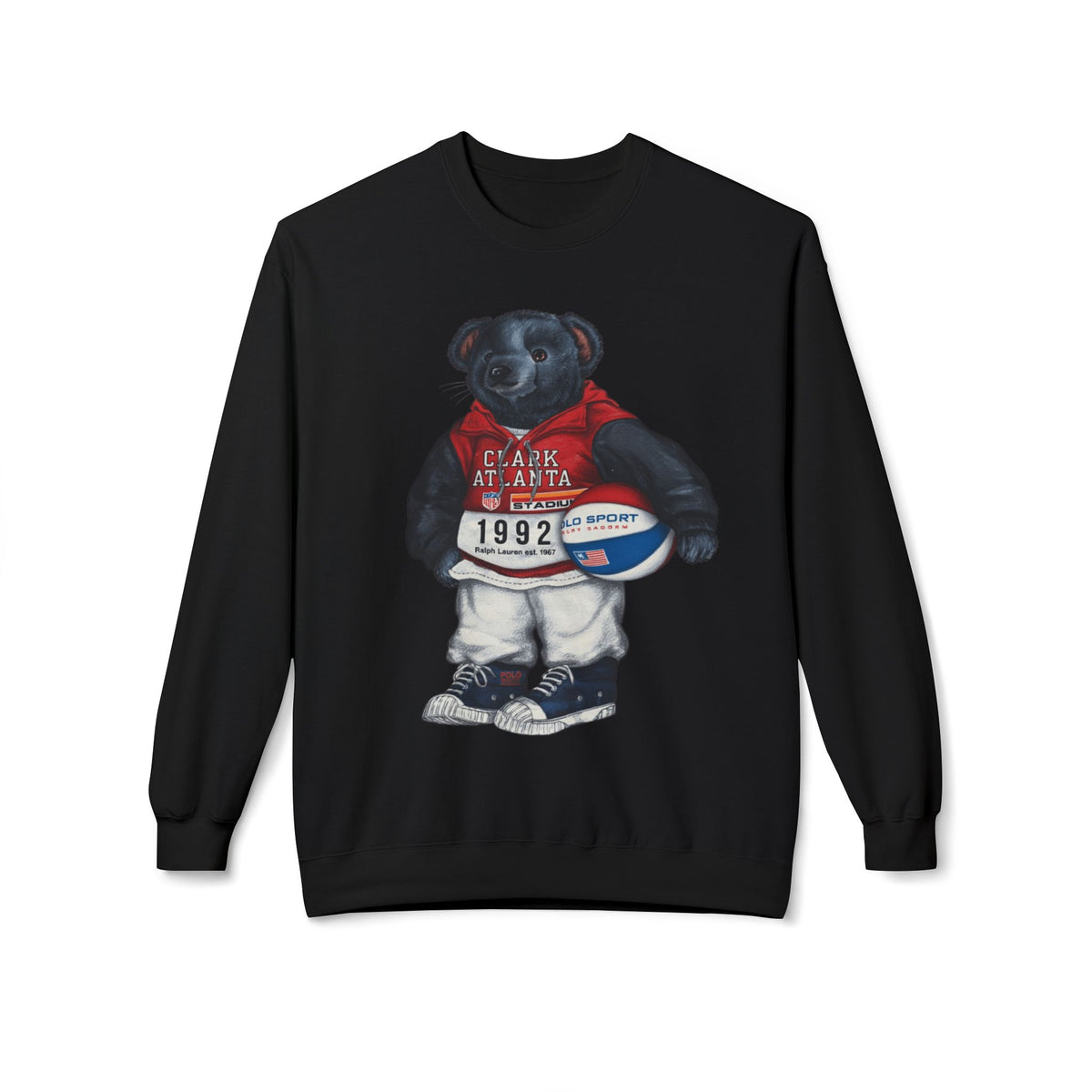 Clark Atlanta Bear Mascot- HBCU Polo Bear sweatshirt
