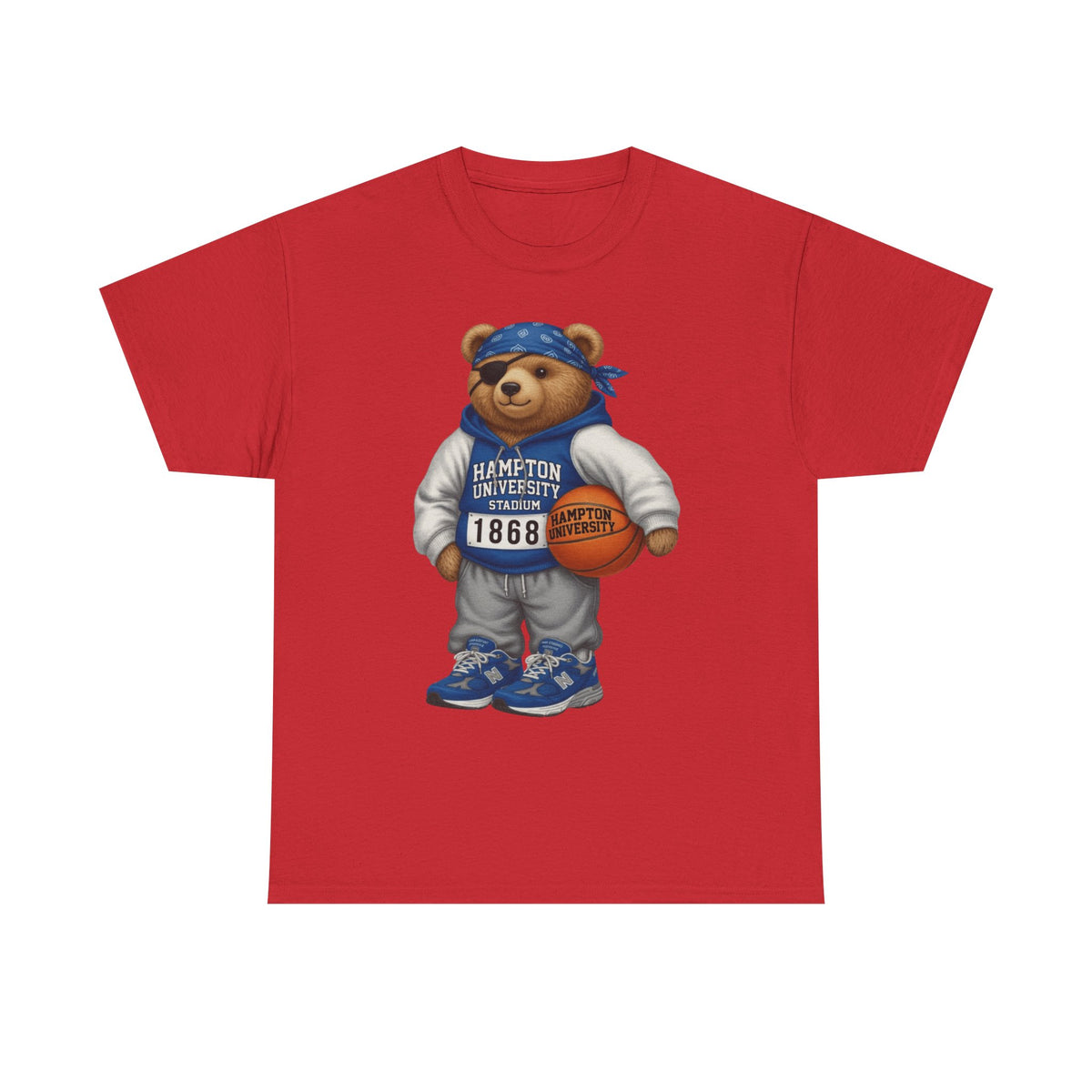 Hampton University  Bear Basketball T-Shirt - '1868' Vintage Campus Spirit Tee