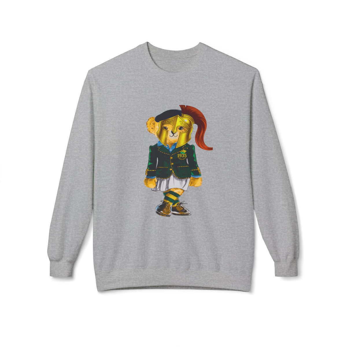 Norfolk State Lady Bear in Golden Helmet Sweatshirt | HBCU Polo Bear